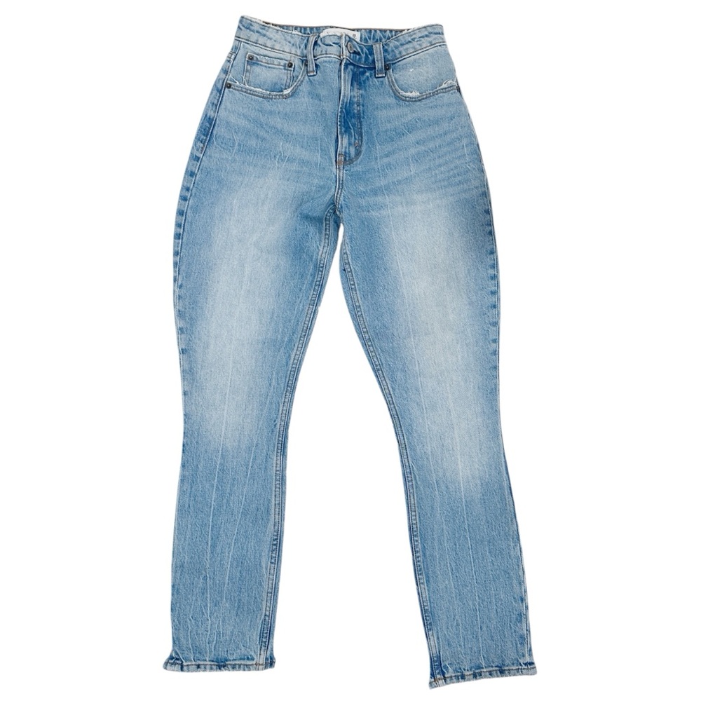 NWT Abercrombie and Fitch The Dad High Rise Jeans Curve Love Size 26/2 X Short - Picture 7 of 7